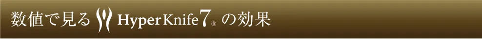 数値で見るHyper Knife® の効果